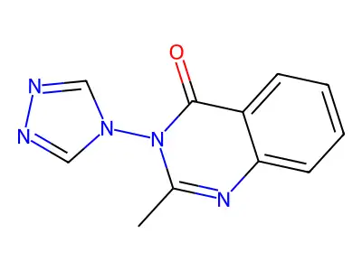 2-methyl-3-(4H-1,2,4-triazol-4-yl)quinazolin-4(3H)-one structure