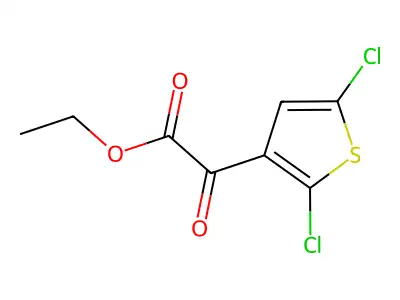 Ethyl (2,5-dichlorothiophen-3-yl)(oxo)acetate structure