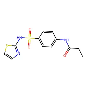 N-[4-(1,3-thiazol-2-ylsulfamoyl)phenyl]propanamide structure