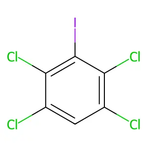 1-Iodo-2,3,5,6-tetrachlorobenzene structure