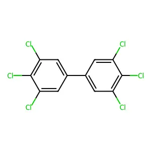 3,3',4,4',5,5'-Hexachlorobiphenyl structure