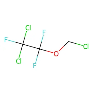 Chloromethyl 2,2-dichloro-1,1,2-trifluoroethyl ether structure