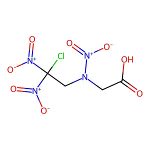 Glycine, N-(2-chloro-2,2-dinitroethyl)-N-nitro- structure