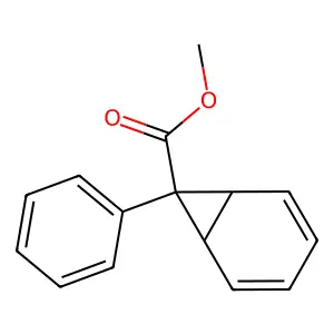 Methyl 7-phenylnorcaradiene-7-carboxylate structure