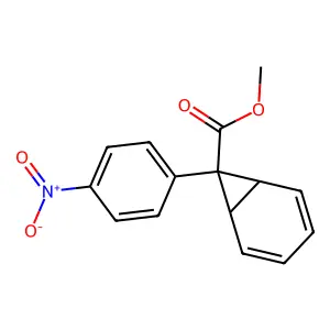 Methyl 7-(4-nitrophenyl)norcaradiene-7-carboxylate structure