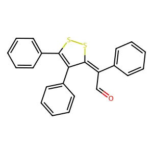 (4,5-Diphenyl-3H-1,2-dithiol-3-ylidene)(phenyl)acetaldehyde structure