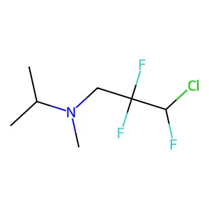 3-chloro-2,2,3-trifluoro-N-methyl-N-propan-2-ylpropan-1-amine structure
