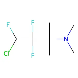 4-chloro-3,3,4-trifluoro-N,N,2-trimethylbutan-2-amine structure