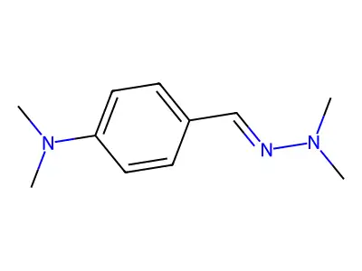 4-((2,2-Dimethylhydrazineylidene)methyl)-N,N-dimethylaniline structure
