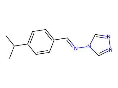 1-(4-propan-2-ylphenyl)-N-(1,2,4-triazol-4-yl)methanimine structure
