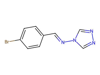 4H-1,2,4-Triazol-4-amine, N-[(4-bromophenyl)methylene]- structure