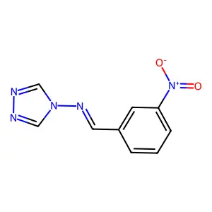 1-(3-Nitrophenyl)-N-(4H-1,2,4-triazol-4-yl)methanimine structure