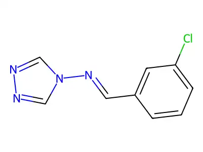 1-(3-chlorophenyl)-N-(1,2,4-triazol-4-yl)methanimine structure