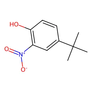 Phenol, 4-(1,1-dimethylethyl)-2-nitro- structure