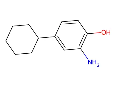 2-Amino-4-cyclohexylphenol structure