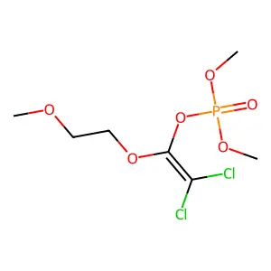 Phosphoric acid, (2,2-dichloro-1-(2-methoxyethoxy)vinyl) dimethyl ester structure