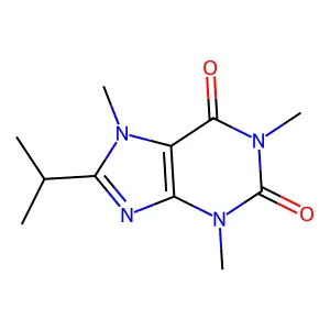 1,3,7-Trimethyl-8-(propan-2-yl)-3,7-dihydro-1h-purine-2,6-dione structure