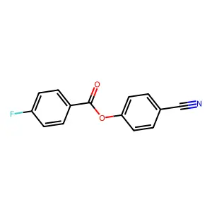 4-Cyanophenyl 4-fluorobenzoate structure