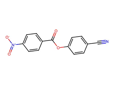(4-Cyanophenyl) 4-nitrobenzoate structure