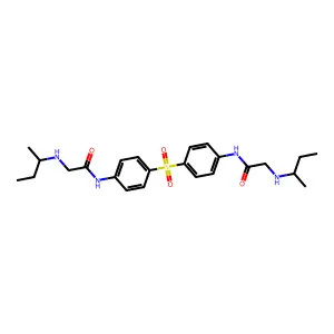 Acetanilide, 4',4'''-sulfonylbis(2-(sec-butylamino)- structure