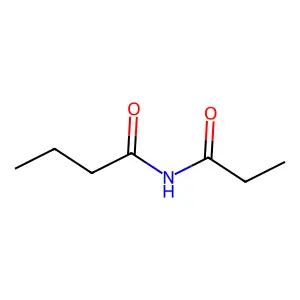 Butanamide, N-(1-oxopropyl)- structure