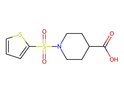 1-(Thiophene-2-sulfonyl)-piperidine-4-carboxylic acid structure
