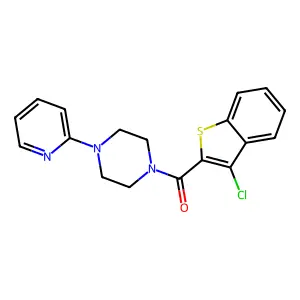 (3-Chloro-1-benzothiophen-2-yl)-(4-pyridin-2-ylpiperazin-1-yl)methanone structure