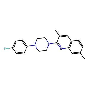 2-[4-(4-Fluorophenyl)piperazin-1-yl]-3,7-dimethylquinoline structure