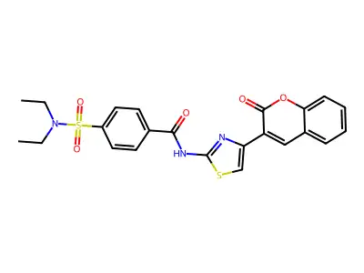 4-(N,N-diethylsulfamoyl)-N-(4-(2-oxo-2H-chromen-3-yl)thiazol-2-yl)benzamide structure