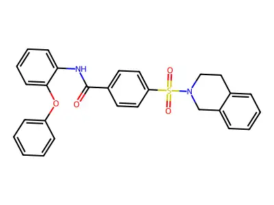 4-((3,4-dihydroisoquinolin-2(1H)-yl)sulfonyl)-N-(2-phenoxyphenyl)benzamide structure