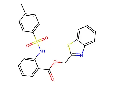 (1,3-Benzothiazol-2-yl)methyl 2-(4-methylbenzenesulfonamido)benzoate structure