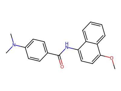 4-(dimethylamino)-N-(4-methoxynaphthalen-1-yl)benzamide structure