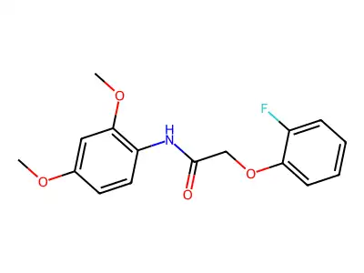 N-(2,4-dimethoxyphenyl)-2-(2-fluorophenoxy)acetamide structure