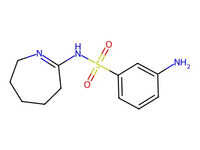 3-amino-N-(azepan-2-ylidene)benzene-1-sulfonamide structure