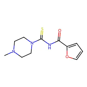 N-(4-methylpiperazine-1-carbothioyl)furan-2-carboxamide structure