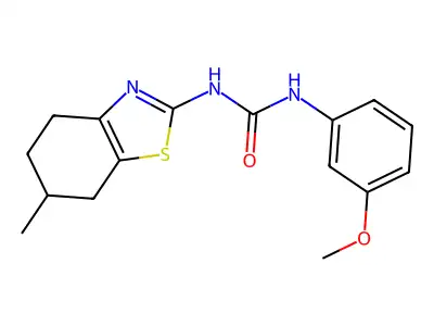 1-(3-Methoxyphenyl)-3-(6-methyl-4,5,6,7-tetrahydro-1,3-benzothiazol-2-yl)urea structure