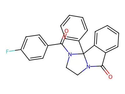 1-(4-Fluorobenzoyl)-9b-phenyl-2,3-dihydroimidazo[2,1-a]isoindol-5-one structure