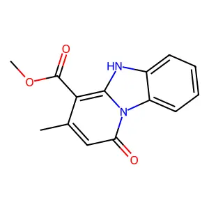 Methyl 1-hydroxy-3-methylpyrido[1,2-a]benzimidazole-4-carboxylate structure