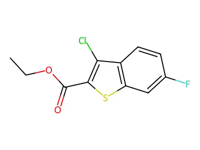 Ethyl 3-chloro-6-fluoro-1-benzothiophene-2-carboxylate structure