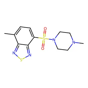 7-Methyl-4-(4-methylpiperazin-1-yl)sulfonyl-2,1,3-benzothiadiazole structure