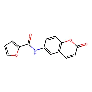 N-(2-oxochromen-6-yl)furan-2-carboxamide structure