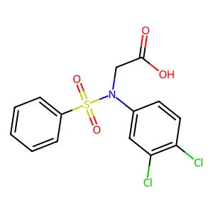 N-(3,4-Dichlorophenyl)-N-(phenylsulfonyl)glycine structure