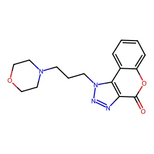 1-(3-Morpholin-4-ylpropyl)chromeno[3,4-d]triazol-4-one structure