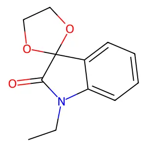 1'-Ethylspiro[1,3-dioxolane-2,3'-indole]-2'-one structure