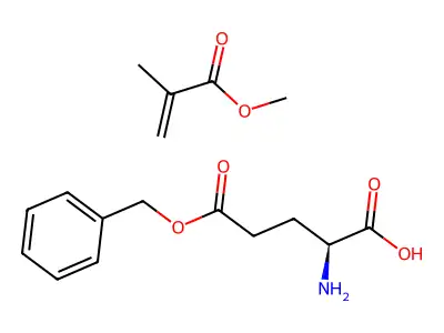 Poly(methyl methacrylate)-poly(gamma-benzylglutamate) copolymer structure