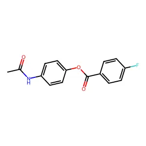 4-(Acetylamino)phenyl 4-fluorobenzoate structure