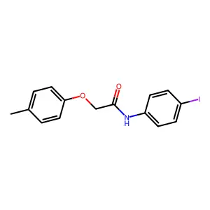 N-(4-iodophenyl)-2-(4-methylphenoxy)acetamide structure