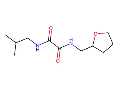 N'-(2-methylpropyl)-N-(oxolan-2-ylmethyl)oxamide structure