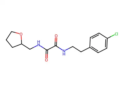 N-[2-(4-chlorophenyl)ethyl]-N'-(oxolan-2-ylmethyl)oxamide structure