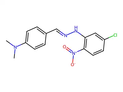 4-{(E)-[2-(5-chloro-2-nitrophenyl)hydrazinylidene]methyl}-N,N-dimethylaniline structure